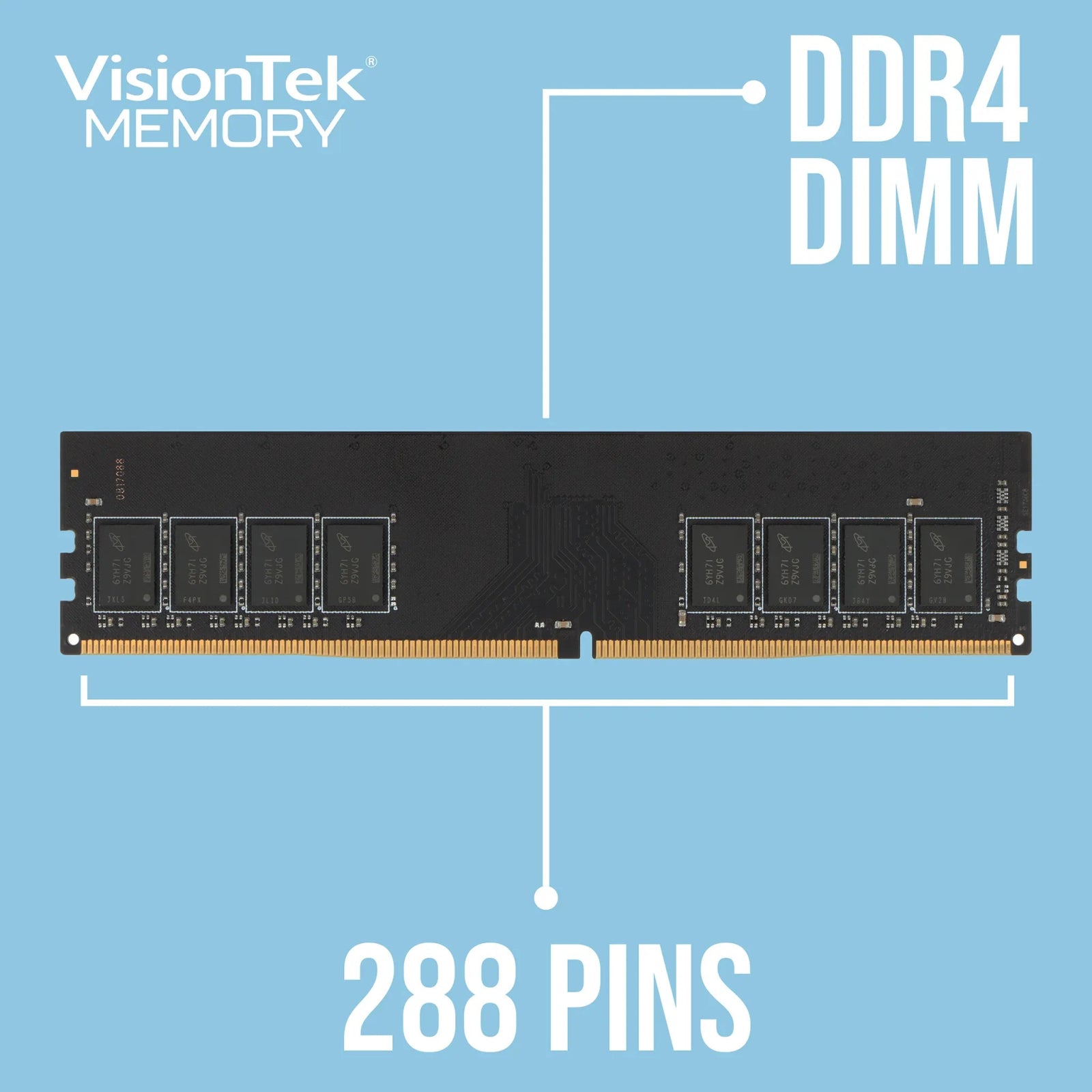 VisionTek.com - DDR4 - 2933MHz - CL21 - DIMM - Desktop