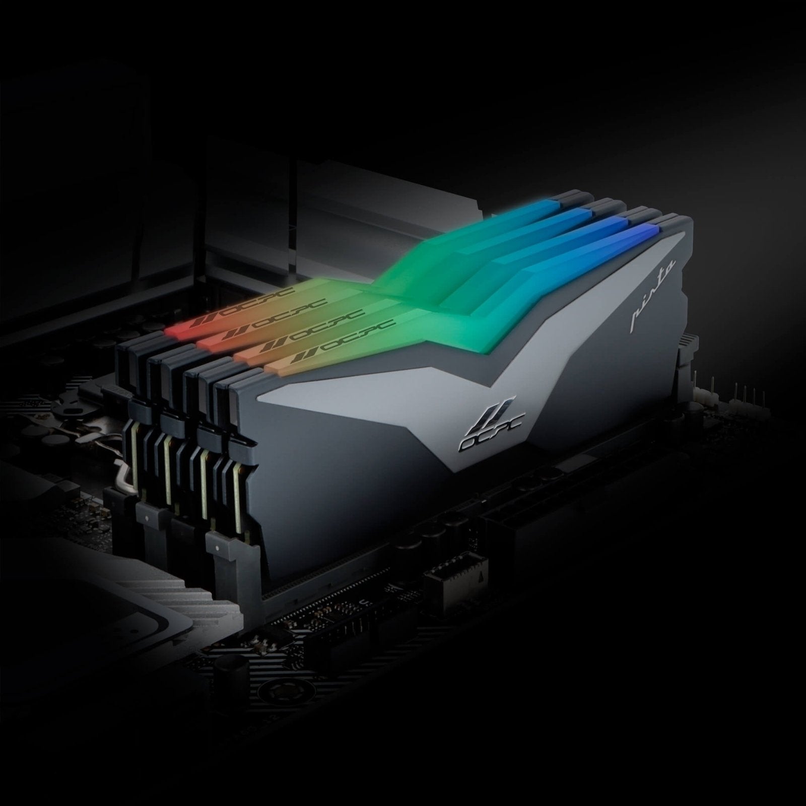 VisionTek.com - OCPC PISTA DDR5 RGB Memory - 16GB (2x8GB) - 5600MHz - CL36 - DIMM - Desktop