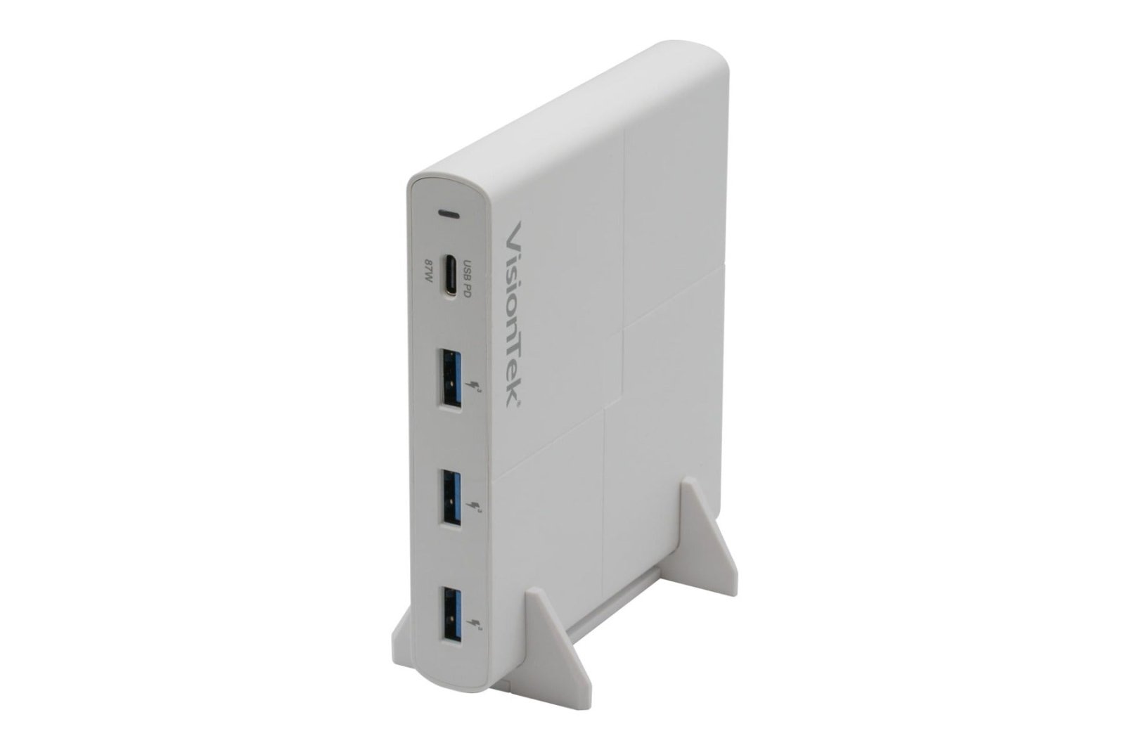 VisionTek.com - VisionTek 90W USB - C Wall Charger | 4 - Port | Fast Charge | USB - C + 3x USB 3.0 | 90W Power Delivery | Compatible with Laptops, Tablets, Smartphones, and USB - C Devices