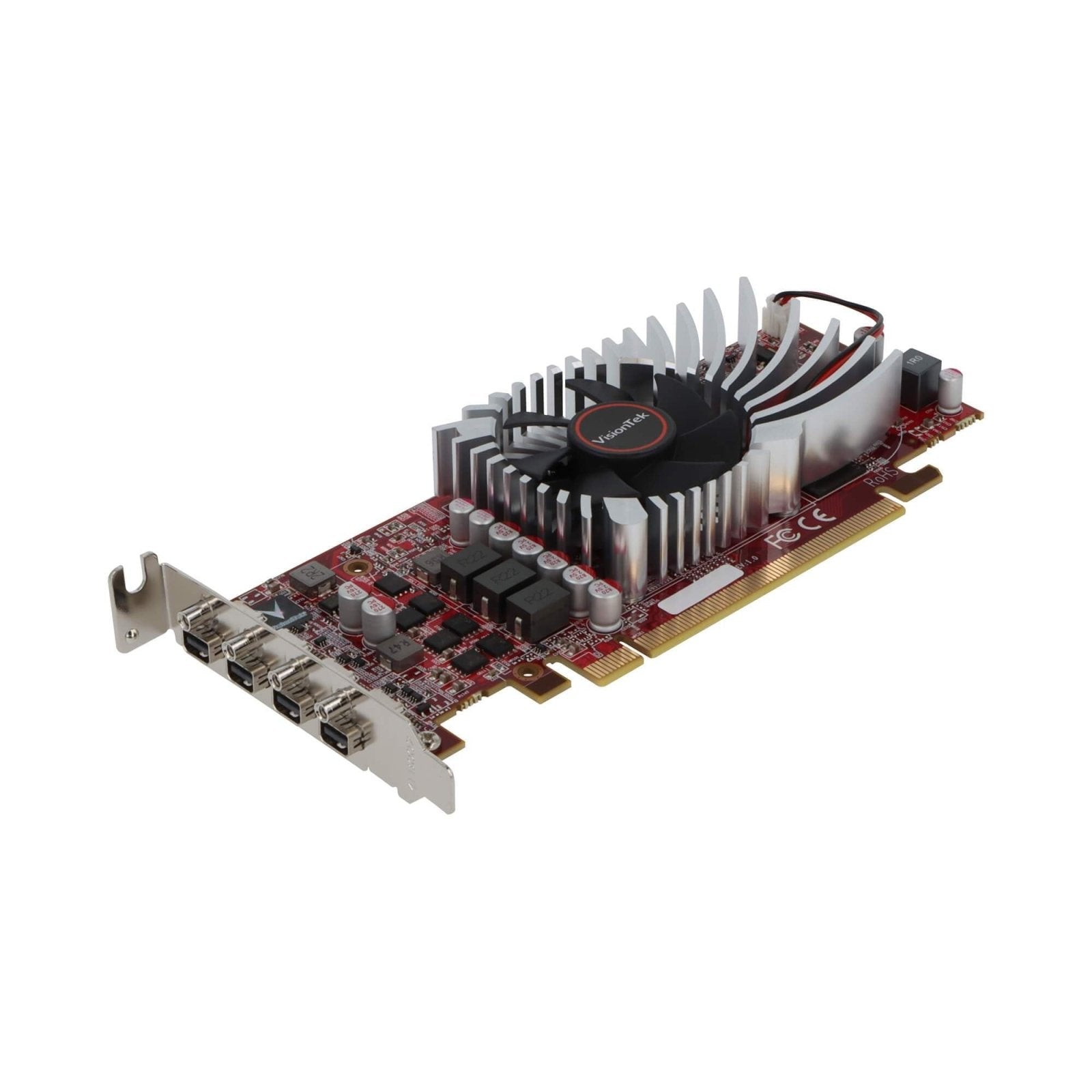 VisionTek.com - VisionTek Graphics Card - 2GB Radeon RX 550 SFF GDDR5 | 4x Mini DisplayPort | Quad Monitor Support | PCIe 3.0 x8 | Compact 1 - Slot GPU | Eyefinity & FreeSync Ready