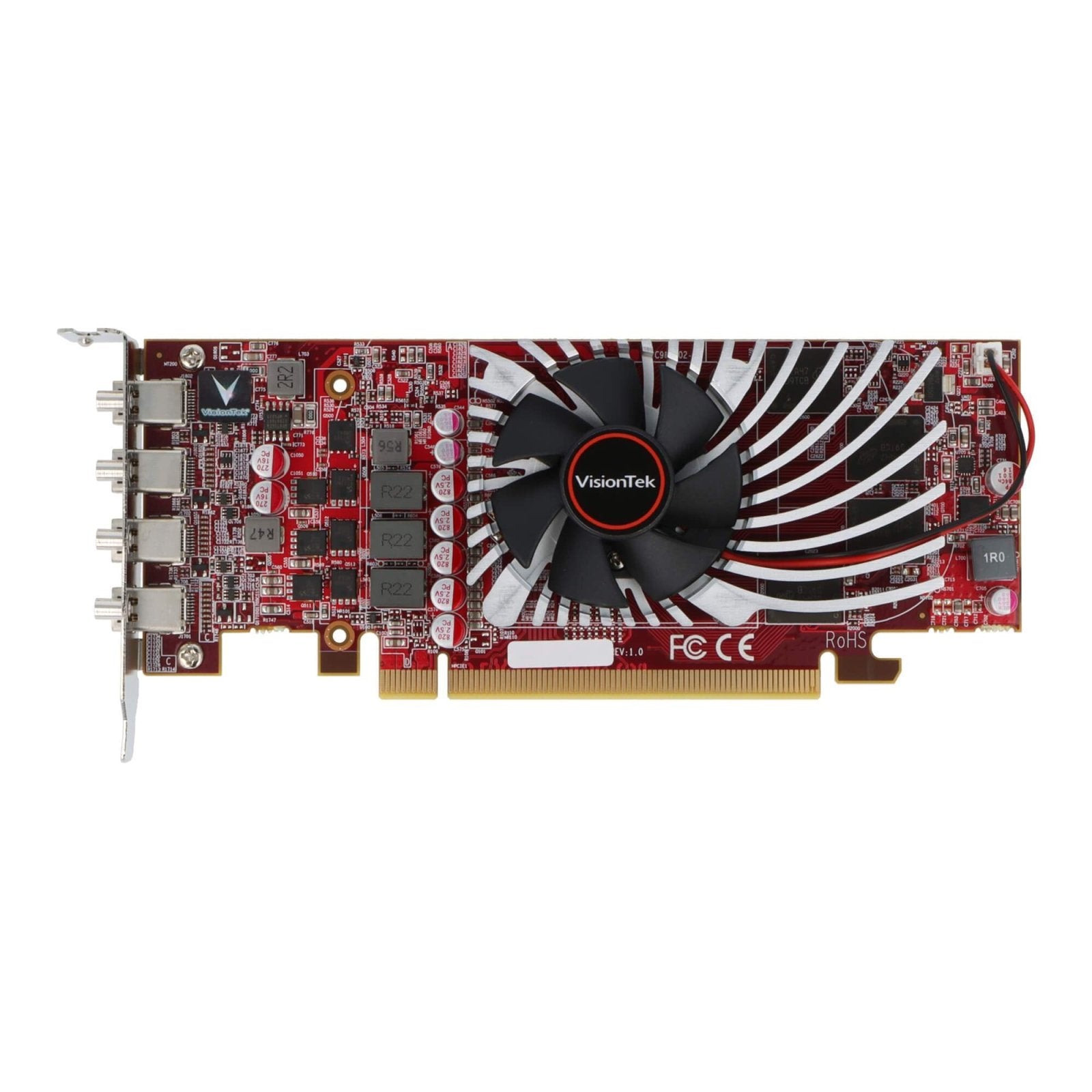 VisionTek.com - VisionTek Graphics Card - 2GB Radeon RX 550 SFF GDDR5 | 4x Mini DisplayPort | Quad Monitor Support | PCIe 3.0 x8 | Compact 1 - Slot GPU | Eyefinity & FreeSync Ready