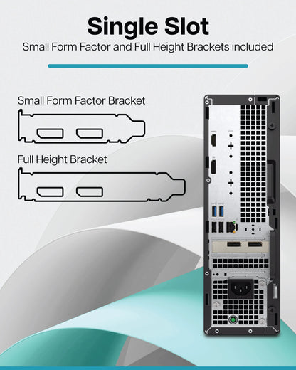 VisionTek.com - VisionTek Graphics Card - 4GB Radeon RX 550 SFF GDDR5 | 2x DisplayPort | Dual 4K Monitor Support | PCIe 3.0 x8 | Compact & Power - Efficient | Windows 11 Compatible