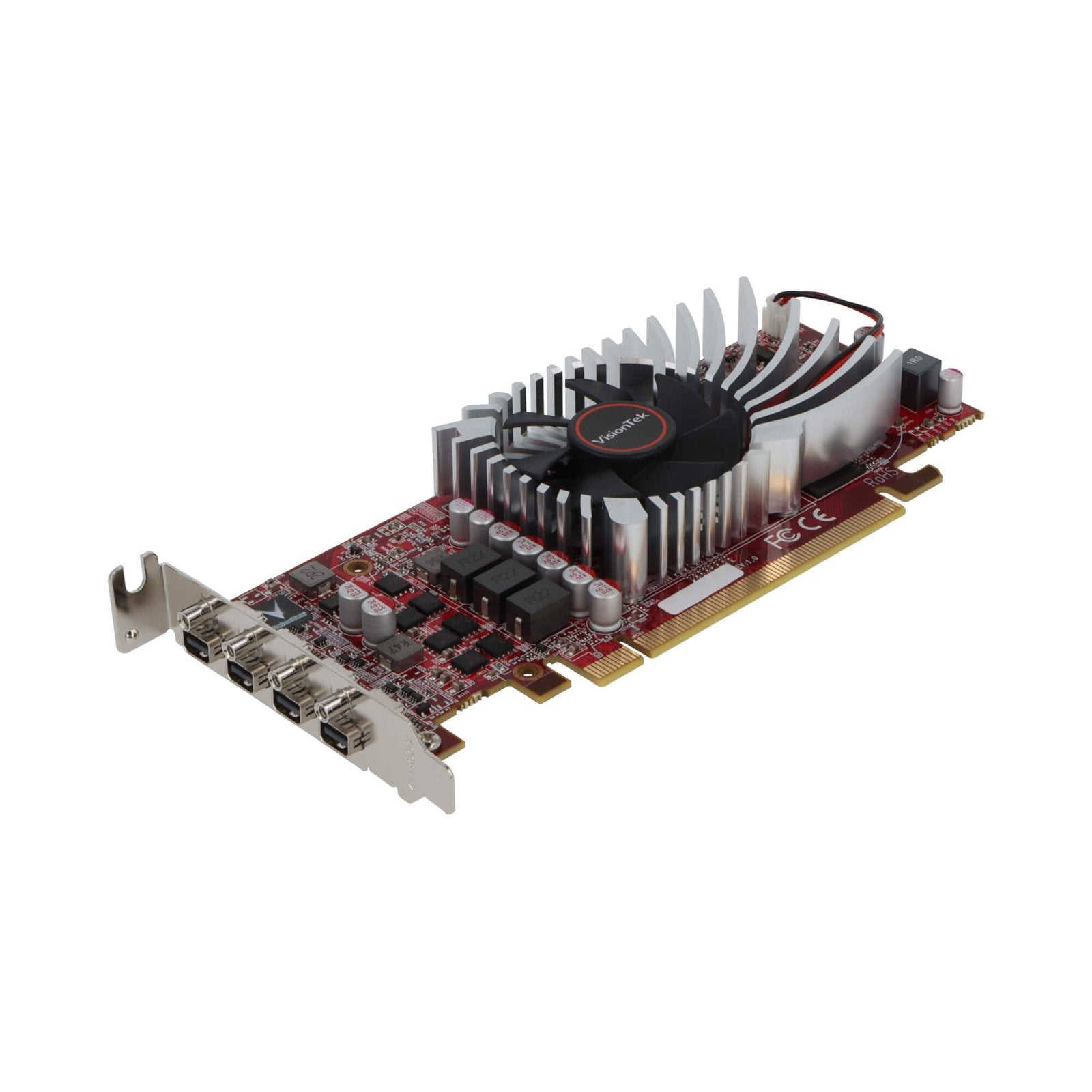 VisionTek.com - VisionTek Graphics Card - 4GB Radeon RX 550 SFF GDDR5 | 4x Mini DisplayPort | Quad 4K Monitor Support | PCIe 3.0 x8 | Compact & Efficient | Windows/Linux Compatible