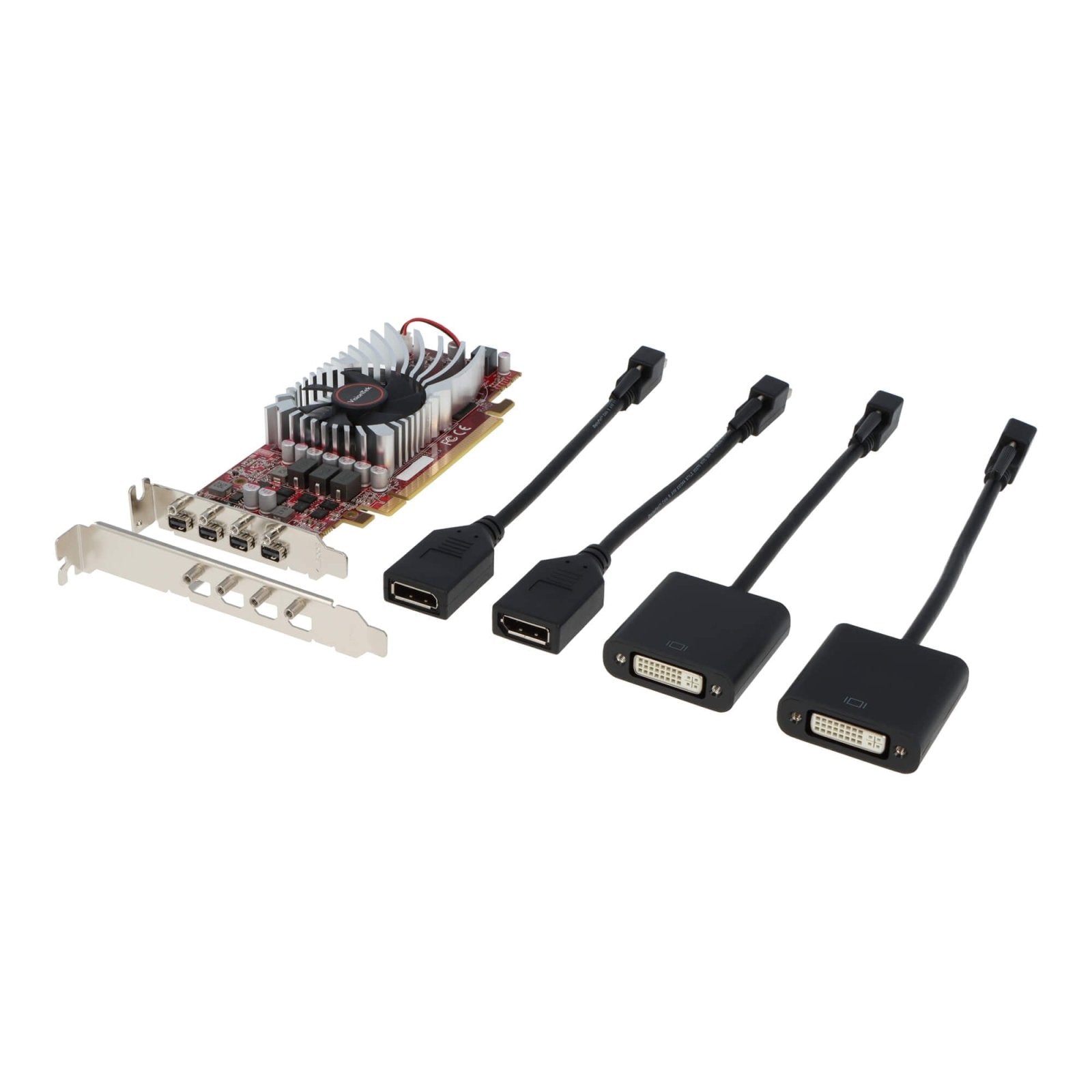 VisionTek.com - VisionTek Graphics Card - 4GB Radeon RX 550 SFF GDDR5 | 4x Mini DisplayPort | Quad 4K Monitor Support | PCIe 3.0 x8 | Compact & Efficient | Windows/Linux Compatible