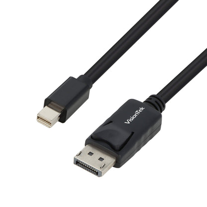 VisionTek.com - VisionTek Mini DisplayPort to DisplayPort 1.2 Cable | 6 ft (2M) | 4K @ 60Hz | mDP to DP Connection | Plug & Play | PC, Mac, Monitor Compatible