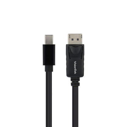 VisionTek.com - VisionTek Mini DisplayPort to DisplayPort 1.2 Cable | 6 ft (2M) | 4K @ 60Hz | mDP to DP Connection | Plug & Play | PC, Mac, Monitor Compatible