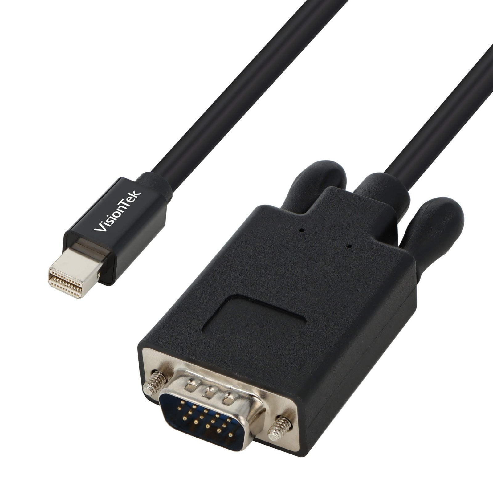 VisionTek.com - VisionTek Mini DisplayPort to VGA 2 Meter Active Cable | 6 ft 6 in (2M) | 1080P Full HD | mDP to VGA Adapter | Plug & Play | PC, Mac, Display Compatible