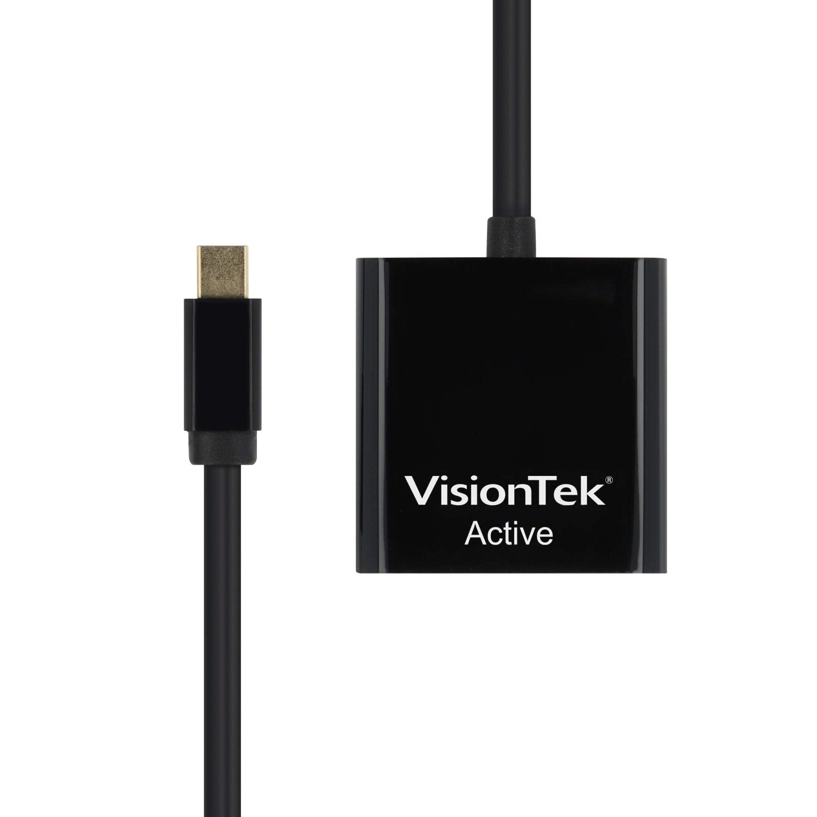 VisionTek.com - VisionTek Mini DisplayPort to VGA Active Adapter | 7in Cable | 1080p Full HD | Compatible with Mac, PC, Laptops, Projectors