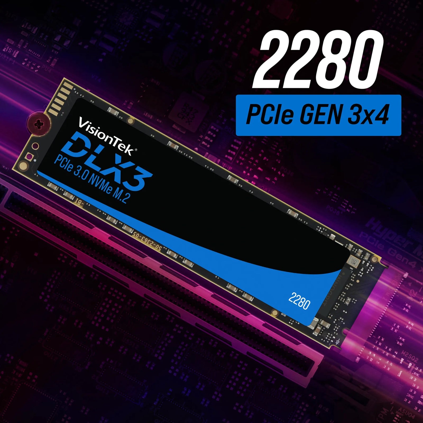 VisionTek.com - VisionTek SSD - 2TB DLX3 M.2 NVMe | PCIe 3.0 x4 | Up to 3300MB/s Read