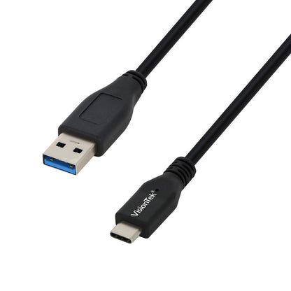 VisionTek.com - VisionTek USB - C to USB - A Cable | 3 ft 3 Inch (1M) | 10Gbps Data Transfer | 12W Charging | USB 3.1 Gen 2 | Compatible with USB - C & USB - A Devices