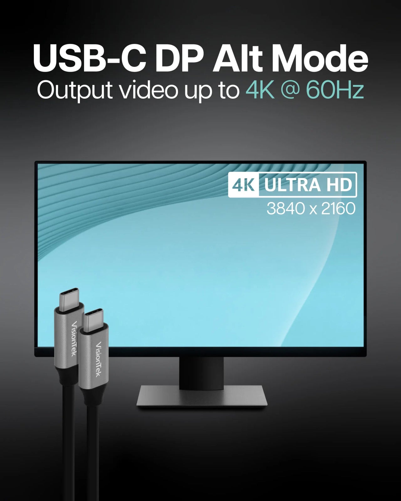 VisionTek.com - VisionTek USB - C to USB - C Cable | 6.6ft (2m) - 50 PACK | 100W Power Delivery | 10Gbps Data Transfer | 4K Video | DisplayPort Alt Mode | Compatible with USB - C Devices