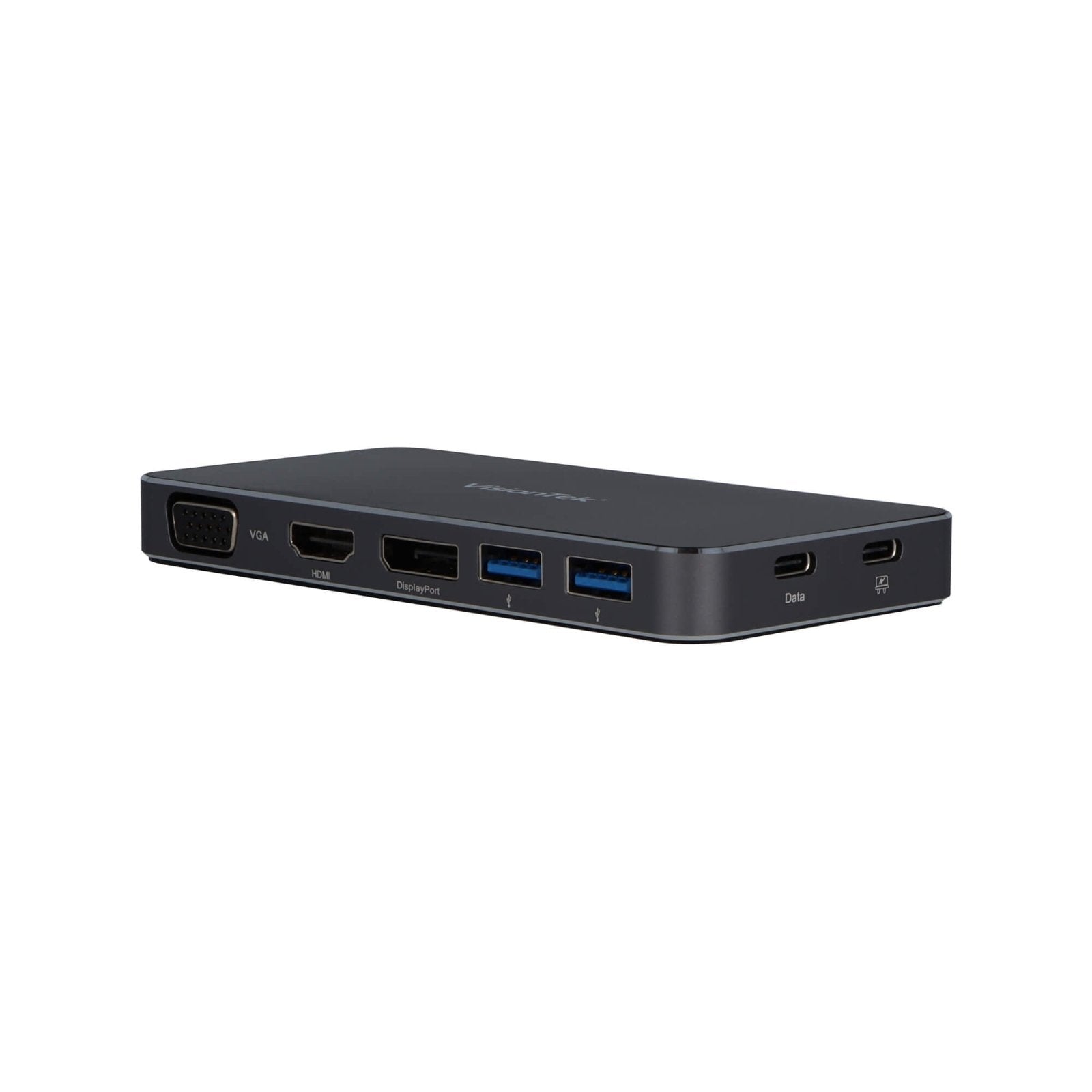 VisionTek.com - VisionTek VT200 USB - C Portable Docking Station - Refurbished | Dual Display | DP Alt Mode | 100W Power Delivery | USB - A, USB - C Ports | Windows, Mac, ChromeOS, iPadOS Compatible