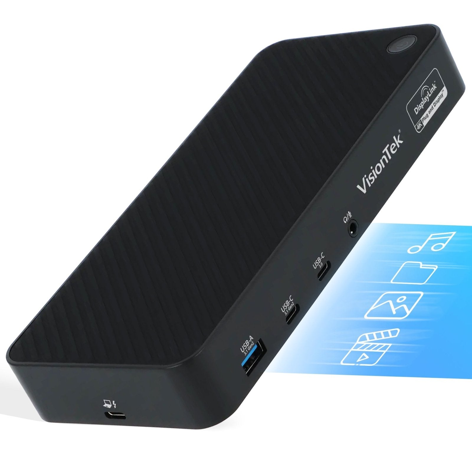 VisionTek.com - VisionTek VT7000 Triple Display 4K Docking Station - Refurbished | 100W Power Delivery | USB - C & USB - A | Universal Compatibility