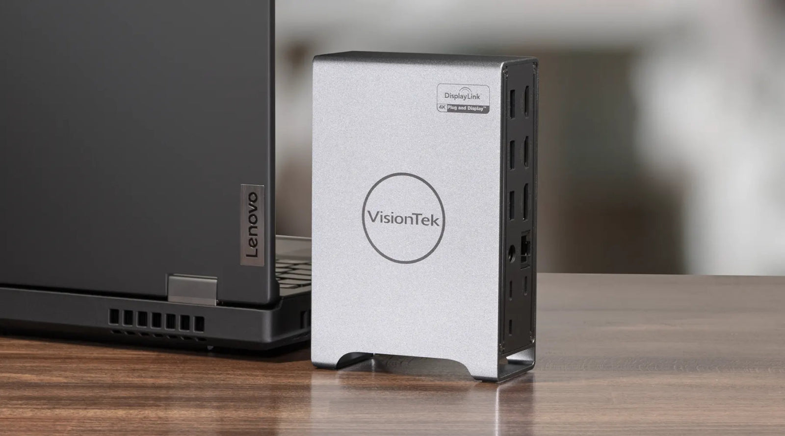 VisionTek.com - VisionTek VT7100 Triple 4K Docking Station | USB - C | DisplayLink + DP Alt Mode | 100W Power Delivery | 120W Power Adapter Included | Windows, Mac, ChromeOS Compatible