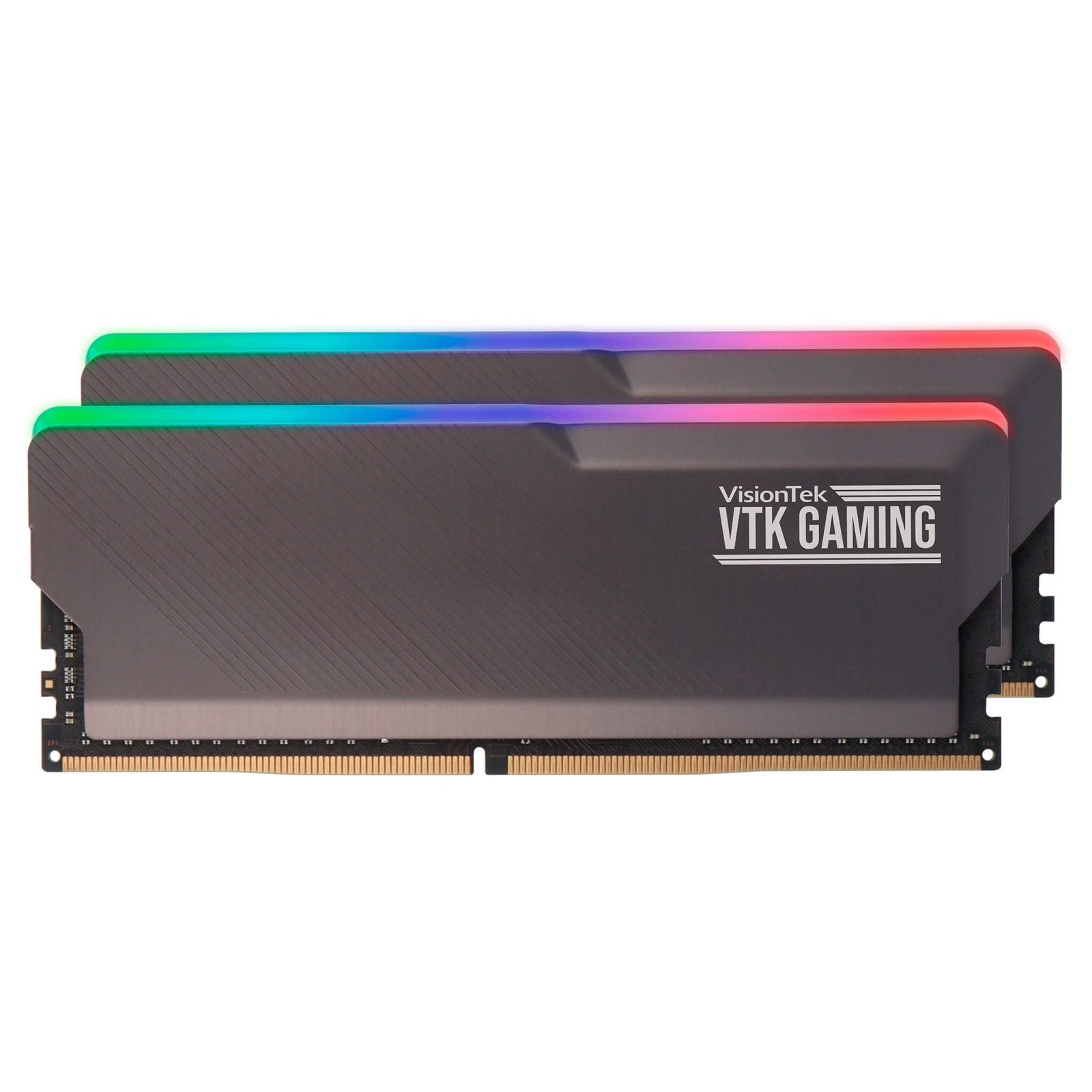 VisionTek.com - VTK Gaming RGB DDR4 16GB (2x8GB) 3600MHz CL19 Desktop Memory | Dual - Channel Kit | High - Speed Performance | Aura Sync RGB | Intel XMP 2.0
