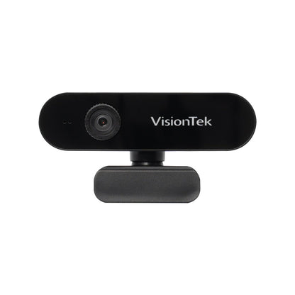 VisionTek.com - VTWC30 1080p Full HD Webcam | USB 2.0 | Built - in Dual Mic | Privacy Cover | Plug - and - Play | PC, Mac, Chromebook Compatible