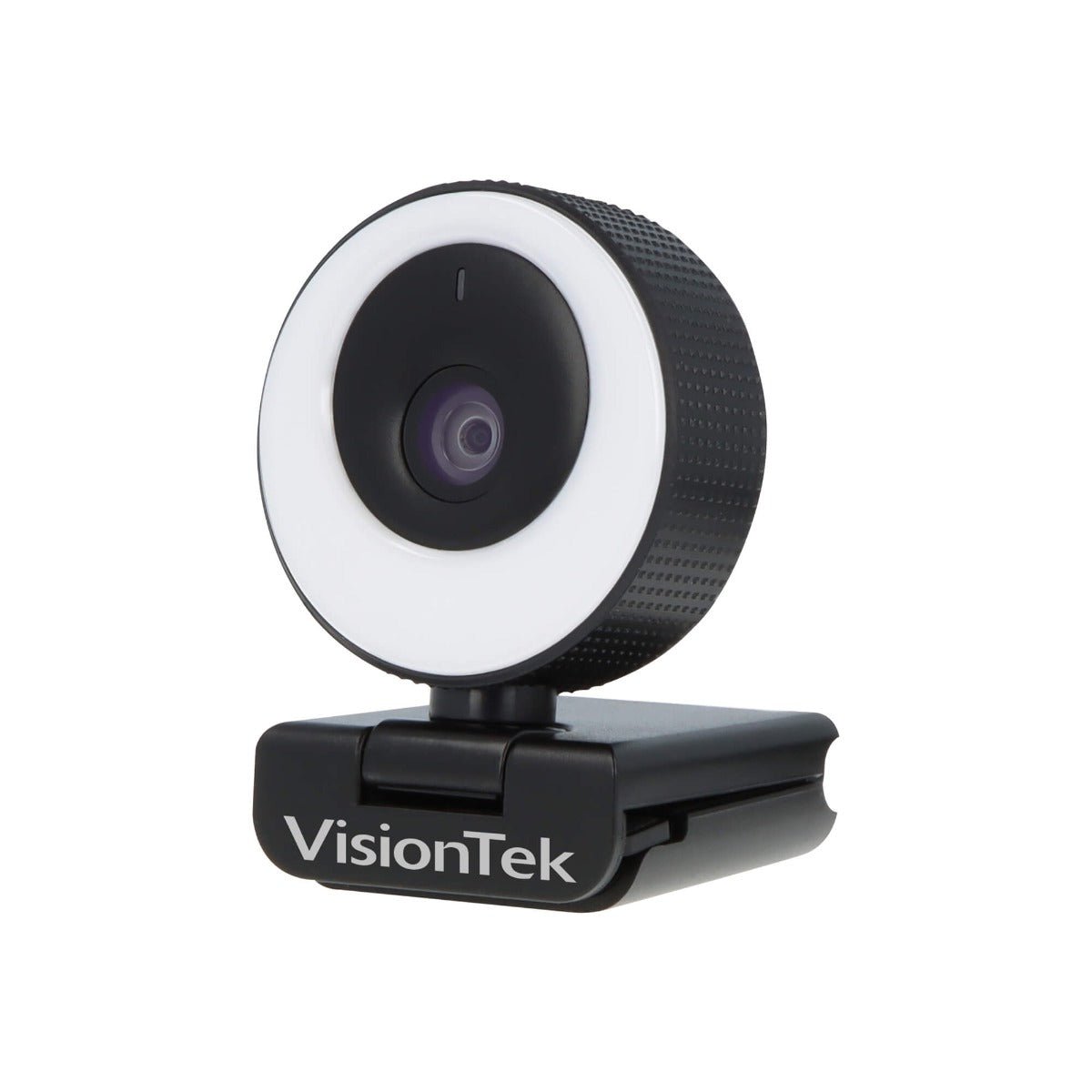VisionTek.com - VTWC40 1080p Autofocus Webcam | Built - In Ring Light | 60FPS | Dual Mic | Privacy Cover | USB 2.0 | Plug - and - Play | PC, Mac, Chromebook Compatible
