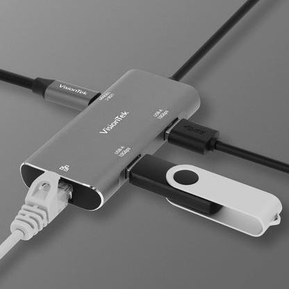 VisionTek.com - VisionTek Cat6A UTP Ethernet Cable | 25ft | Snagless Ends | 10Gbps | 24 AWG | TAA Compliant | Compatible with Network Devices, Routers, Modems, and Switches