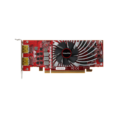 VisionTek.com - VisionTek Graphics Card - 4GB Radeon RX 550 SFF GDDR5 | 2x DisplayPort | Dual 4K Monitor Support | PCIe 3.0 x8 | Compact & Power - Efficient | Windows 11 Compatible