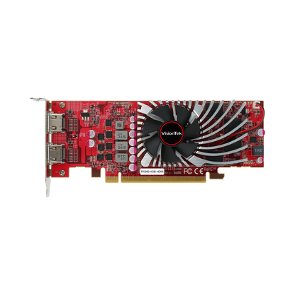 VisionTek.com - VisionTek Graphics Card - 4GB Radeon RX 560 GDDR5 | Dual HDMI | 4K Display Support | PCIe 3.0 x8 | Compact & Bus Powered | Business & Digital Signage Ready