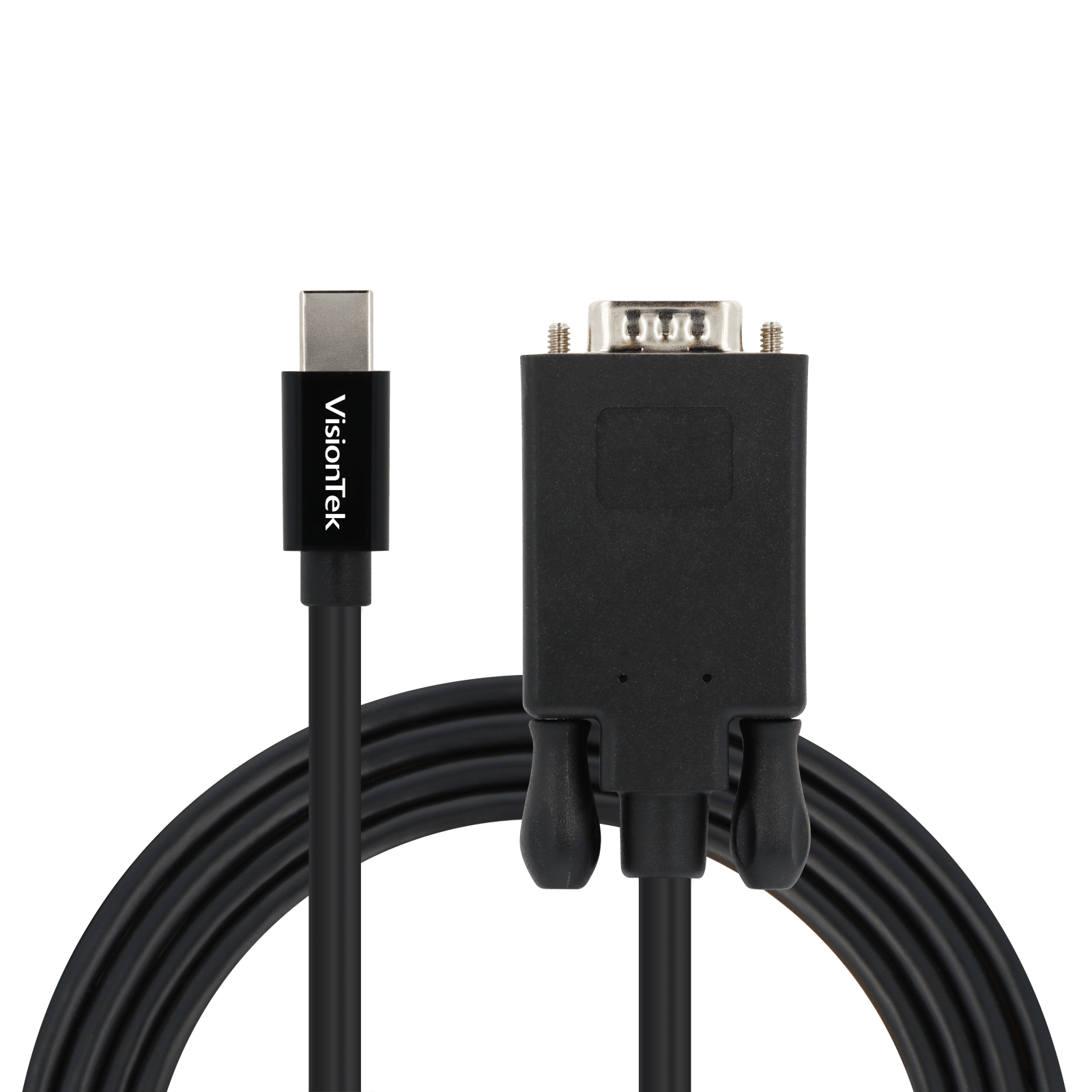 VisionTek.com - VisionTek Mini DisplayPort to VGA 2 Meter Active Cable | 6 ft 6 in (2M) | 1080P Full HD | mDP to VGA Adapter | Plug & Play | PC, Mac, Display Compatible