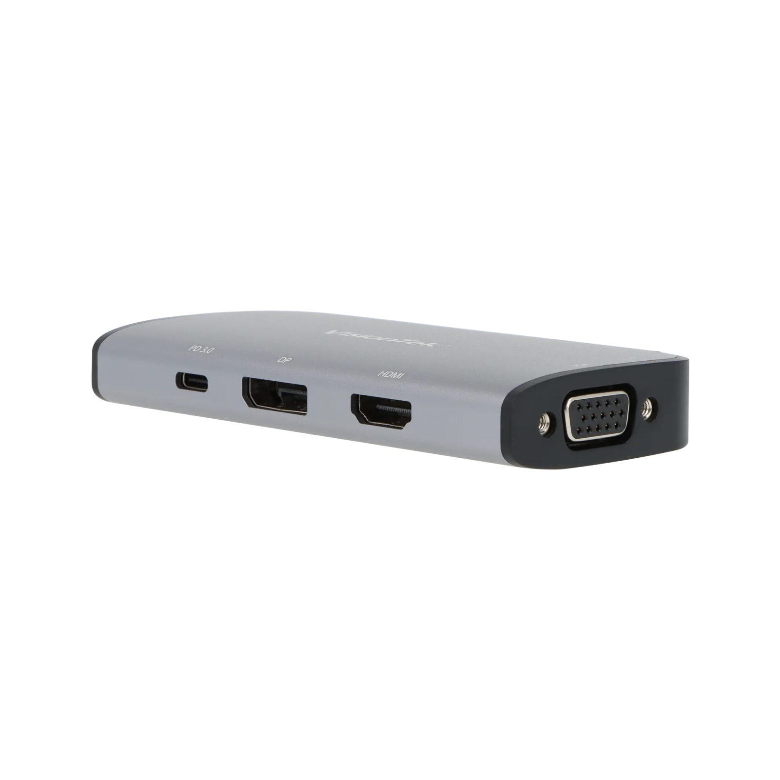 VisionTek.com - VisionTek USB - C MST Display Adapter with Power Passthrough | 3 Displays | DP Alt Mode | 100W Power Delivery | Compatible with Mac, Windows, iPadOS, Chrome & Android