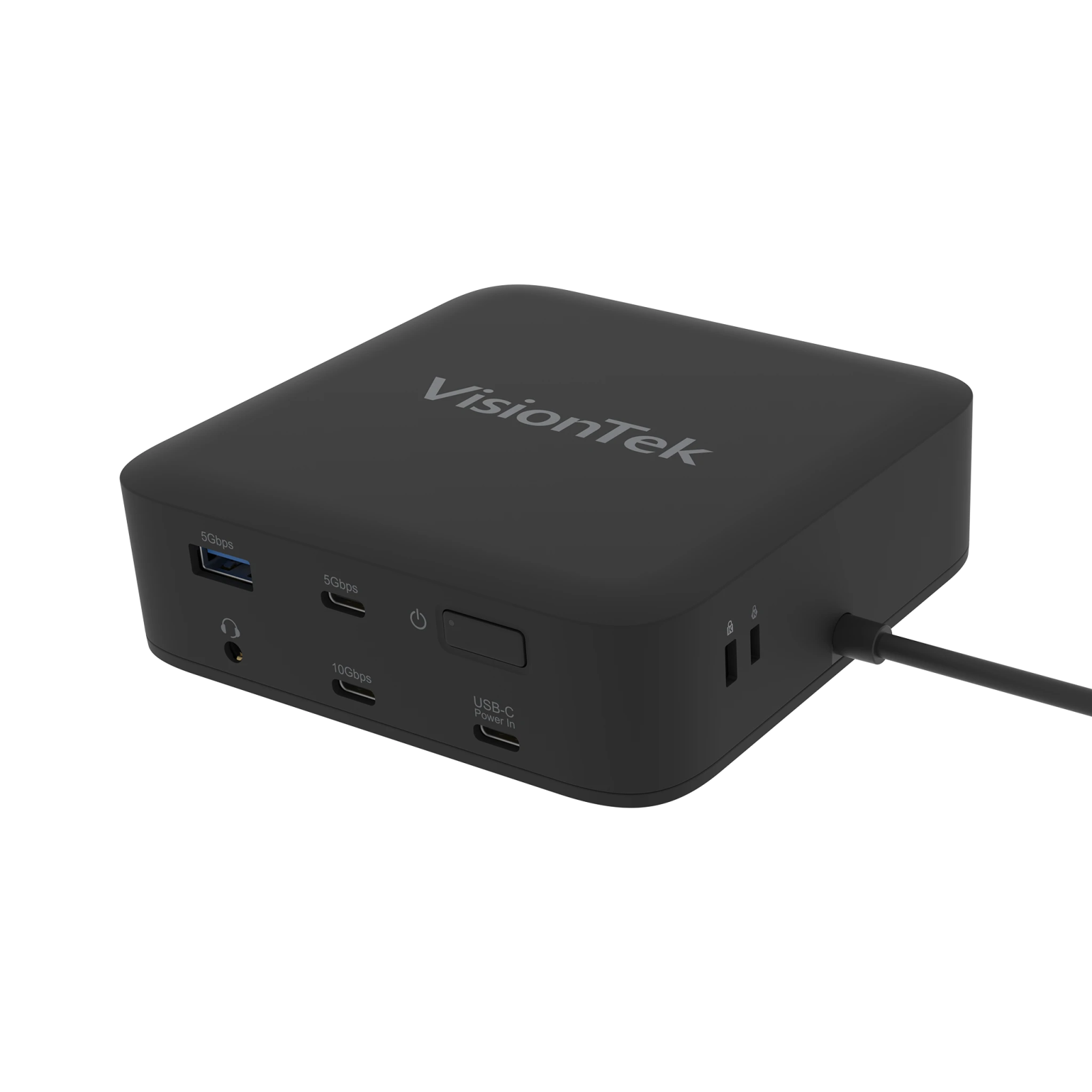 VisionTek.com - VisionTek VT1200DL Dual 4K Docking Station | USB - C or USB - A | 10 - in - 1 Dock | DisplayLink | 100W Power Passthrough | Windows, Mac, ChromeOS Compatible