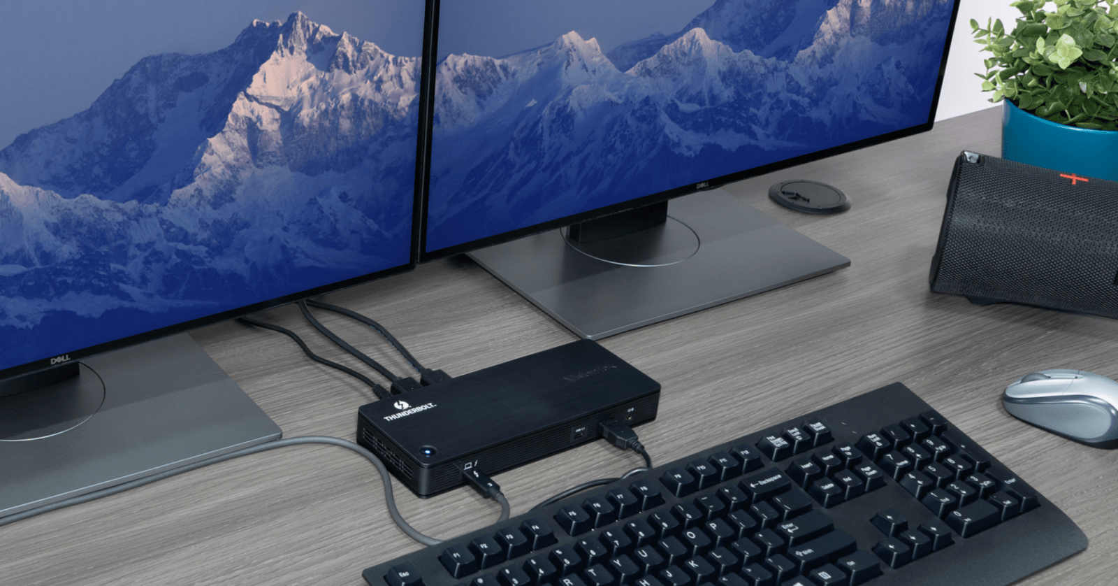 VisionTek.com - VisionTek VT4800 Dual 4K Docking Station - Refurbished | Thunderbolt 3 & USB - C | 60W Power Delivery | DP 1.4 | USB - A & USB - C Ports | Ethernet | Universal Compatibility