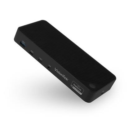 VisionTek.com - VisionTek VT7000 Triple 4K Docking Station | USB - C & USB - A | DisplayLink + DP Alt Mode | 100W Power Delivery | 130W Power Adapter Included | Windows, Mac, ChromeOS Compatible