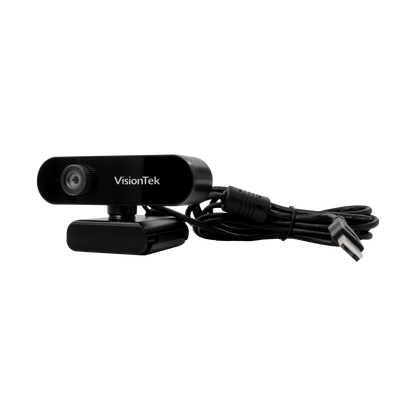 VisionTek.com - VTWC30 1080p Full HD Webcam | USB 2.0 | Built - in Dual Mic | Privacy Cover | Plug - and - Play | PC, Mac, Chromebook Compatible